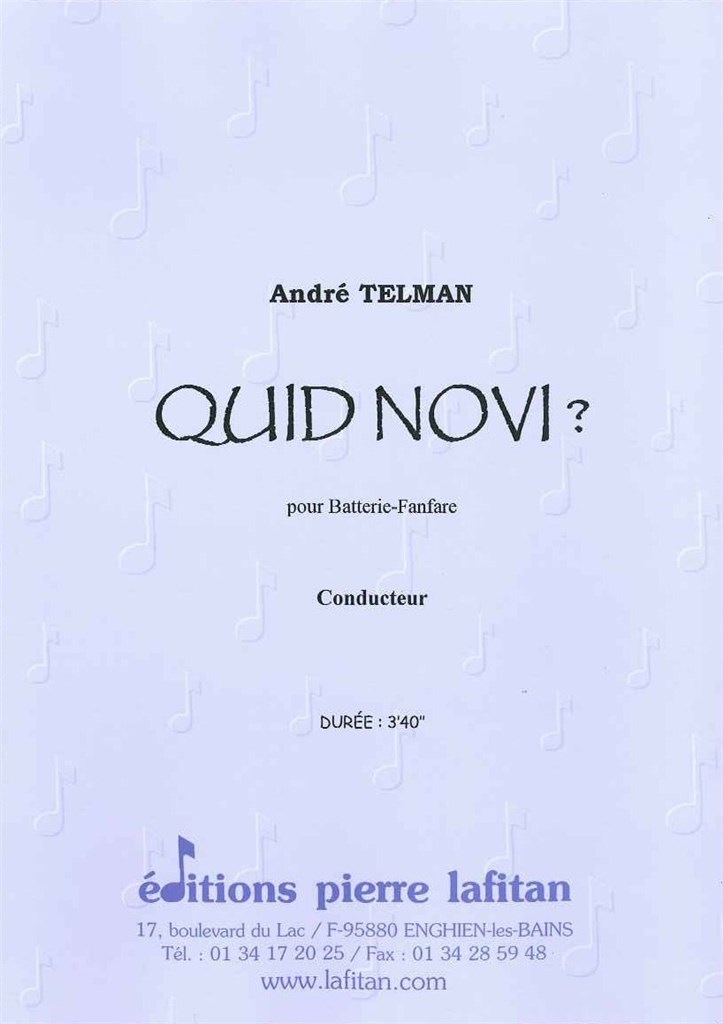 Quid Novi ?